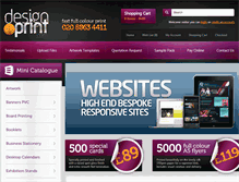 Tablet Screenshot of designandprint.com